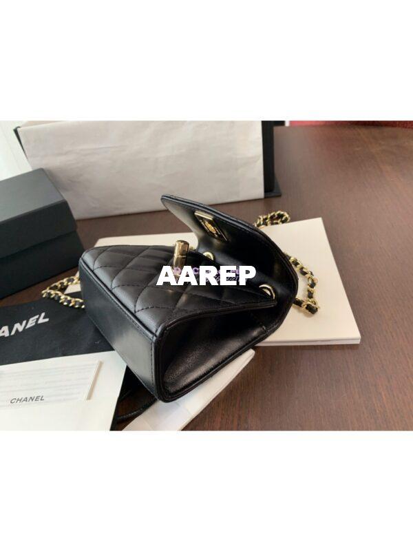 Replica Chanel Small Trendy CC Clutch With Chain A81633 Black 7
