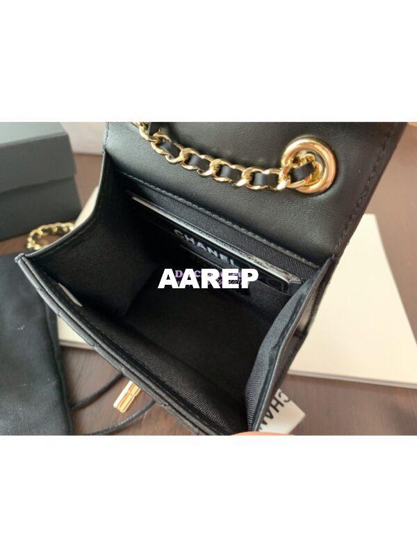Replica Chanel Small Trendy CC Clutch With Chain A81633 Black 8