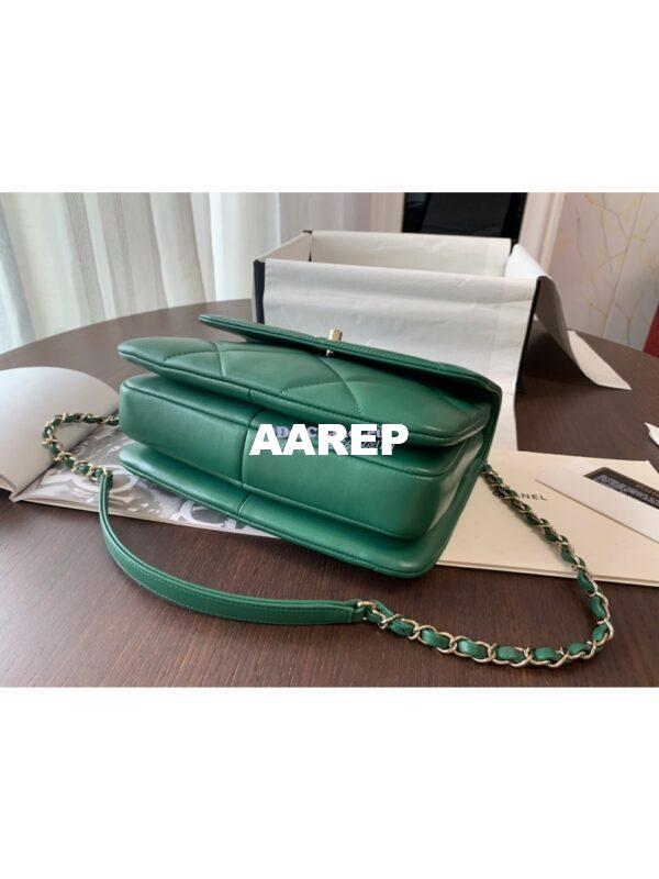 Replica Chanel New Trendy CC A92236 in Large Quilting Lambskin Green 9