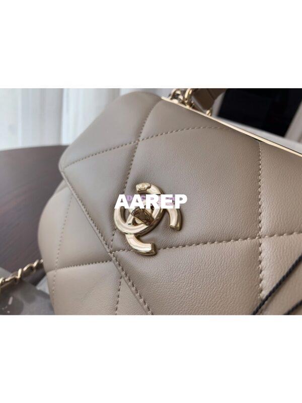 Replica Chanel New Trendy CC A92236 in Large Quilting Lambskin Grey 5
