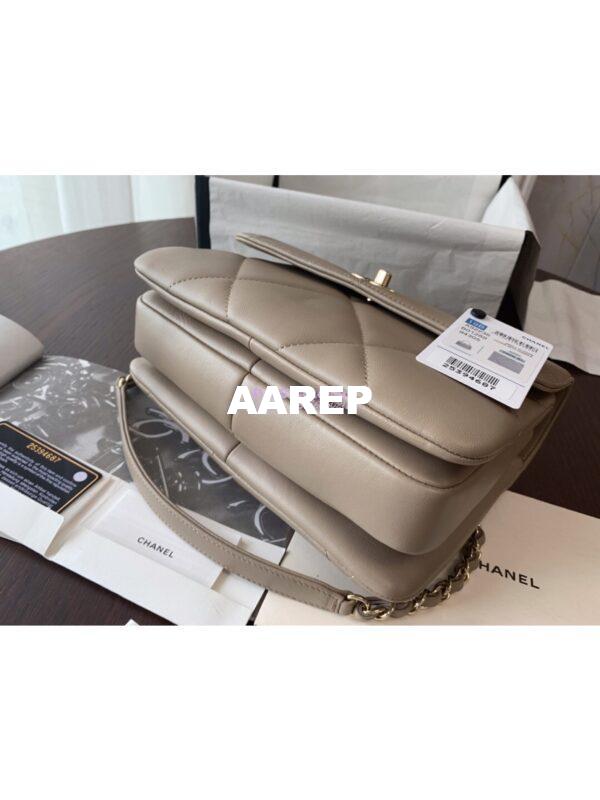 Replica Chanel New Trendy CC A92236 in Large Quilting Lambskin Grey 9