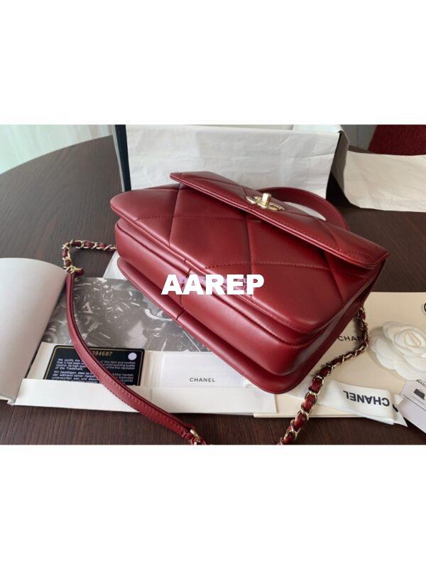 Replica Chanel New Trendy CC A92236 in Large Quilting Lambskin Red 9