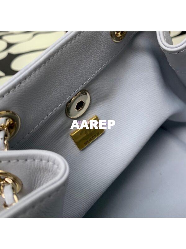 Replica Chanel 24P Mini Duma Backpack in Calfskin AS2908 Grey 6