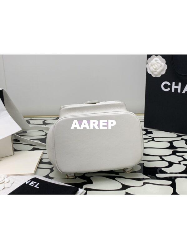 Replica Chanel 24P Large Duma Backpack in Calfskin AS3618 White 11
