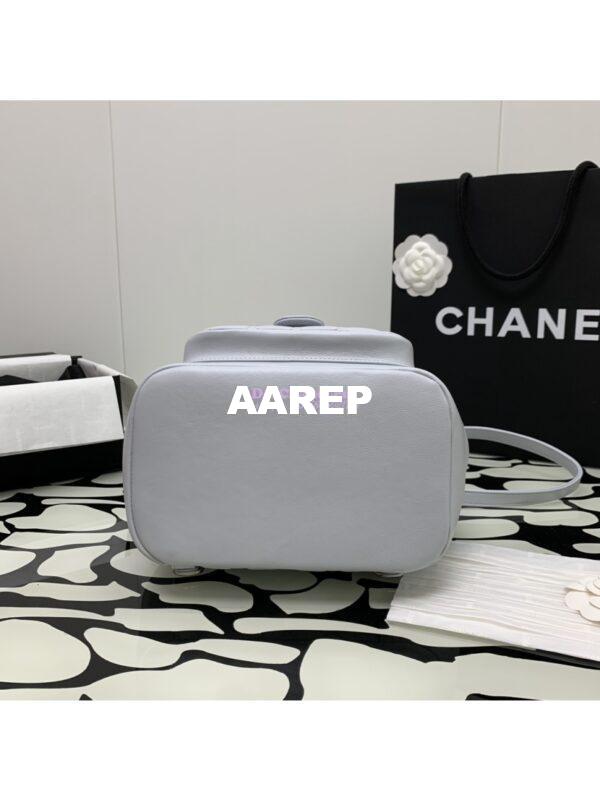 Replica Chanel 24P Large Duma Backpack in Calfskin AS3618 Grey 11