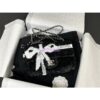 Replica Chanel Mini Shopping Bag Printed Denim & Ruthenium-Finish Metal Black & Gray AS4416 2