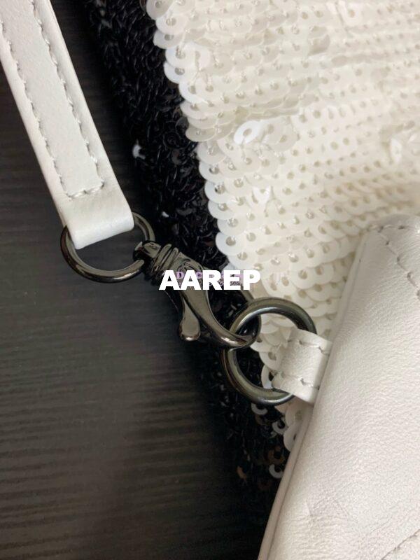Replica Chanel 24SS Shopping Bag Sequins & Black Metal AS4856 6