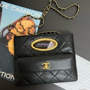 Replica Chanel 24B Limited Edition Lambskin Clutch AS5038 Black