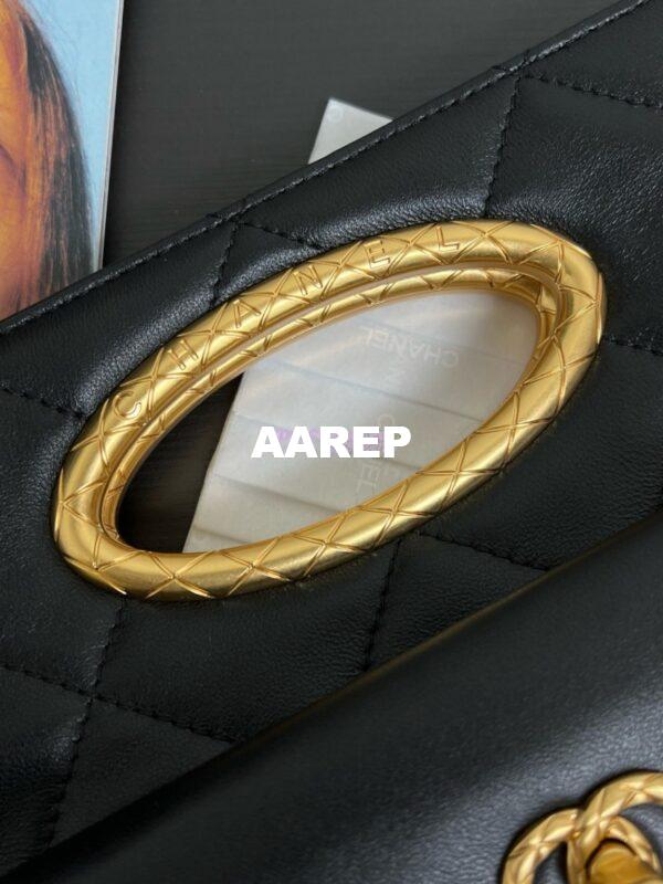 Replica Chanel 24B Limited Edition Lambskin Clutch AS5038 Black 3