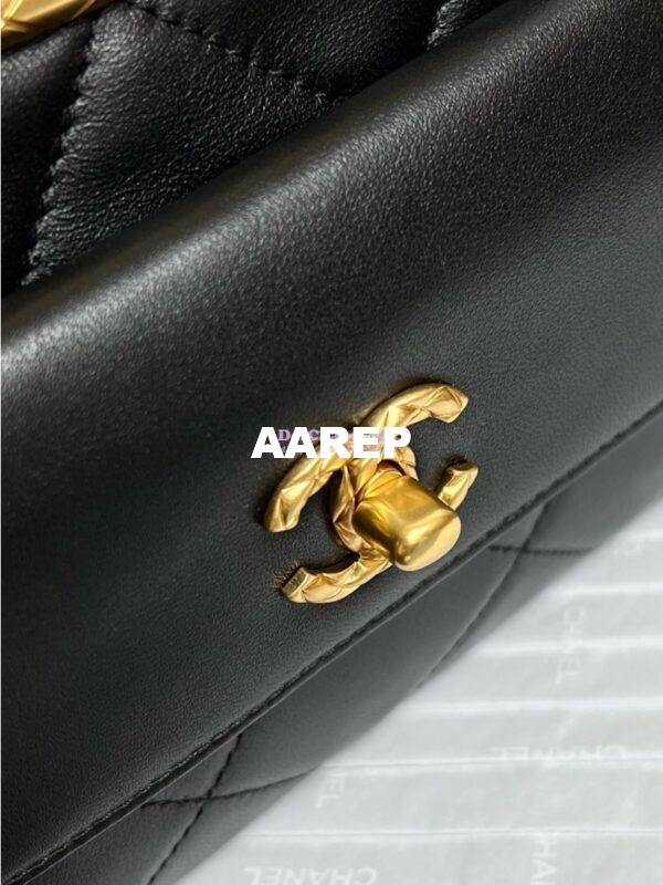 Replica Chanel 24B Limited Edition Lambskin Clutch AS5038 Black 8