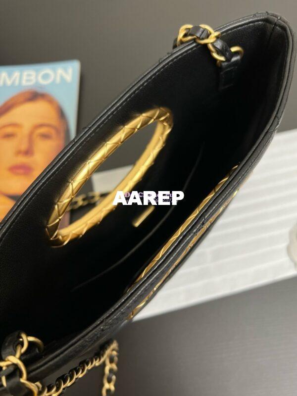 Replica Chanel 24B Limited Edition Lambskin Clutch AS5038 Black 9