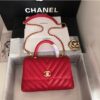 Replica Chanel Coco Grained Calfskin V Quilting Flap Bag 92991 Black