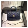 Replica Chanel Coco Grained Calfskin V Quilting Flap Bag 92991 Red
