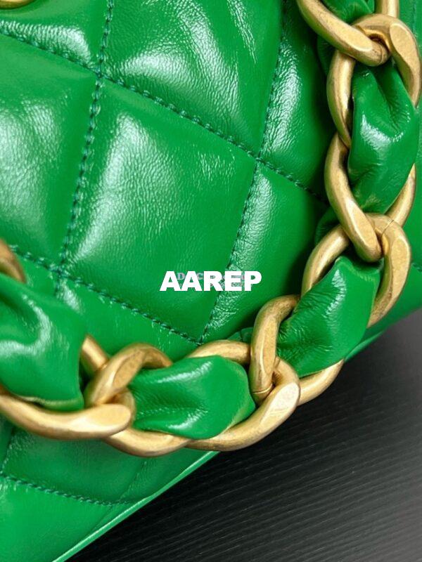 Replica Chanel Small Hobo Bag Shiny Lambskin AS4922 Green 6