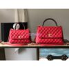 Replica Chanel Coco Grained Calfskin Flap Bag with Lizard Tote 92991 Black 2