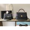 Replica Chanel Coco Grained Calfskin Flap Bag with Lizard Tote 92991 Camel 2