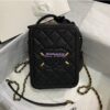 Replica Chanel Business Affinity Small Flap Bag with Top Handle A93749 Black 2