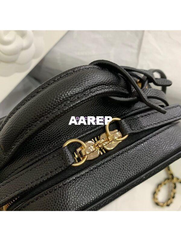 Replica Chanel North South CC Filigree Vanity Case AS0988 Black 5