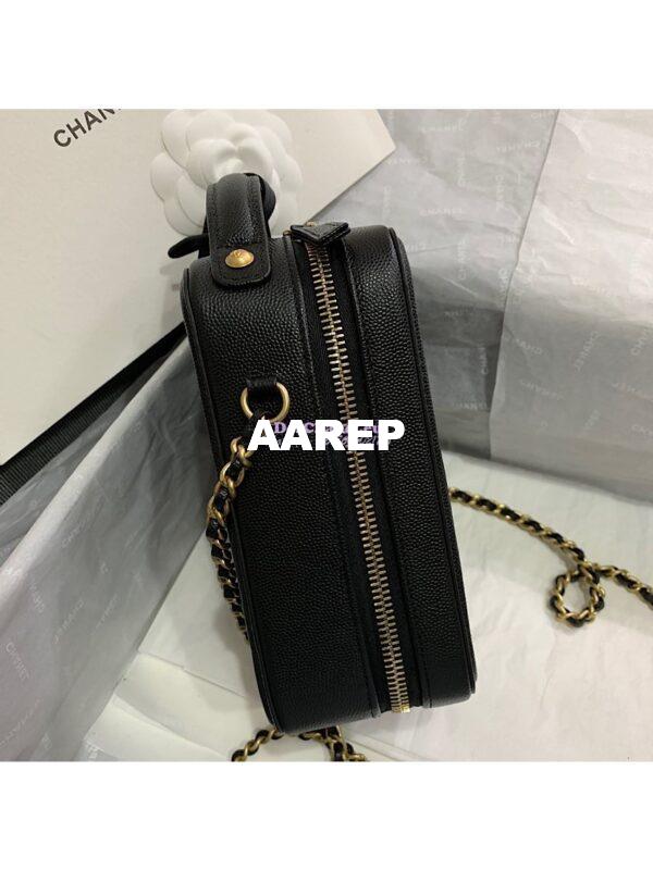Replica Chanel North South CC Filigree Vanity Case AS0988 Black 6