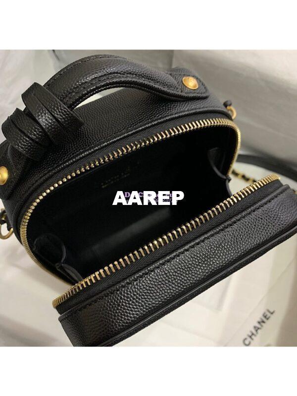 Replica Chanel North South CC Filigree Vanity Case AS0988 Black 7
