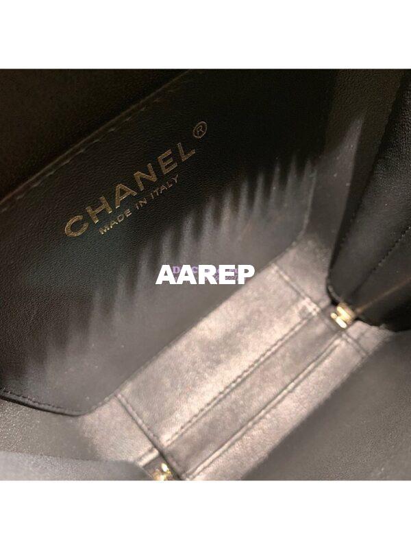 Replica Chanel North South CC Filigree Vanity Case AS0988 Black 8