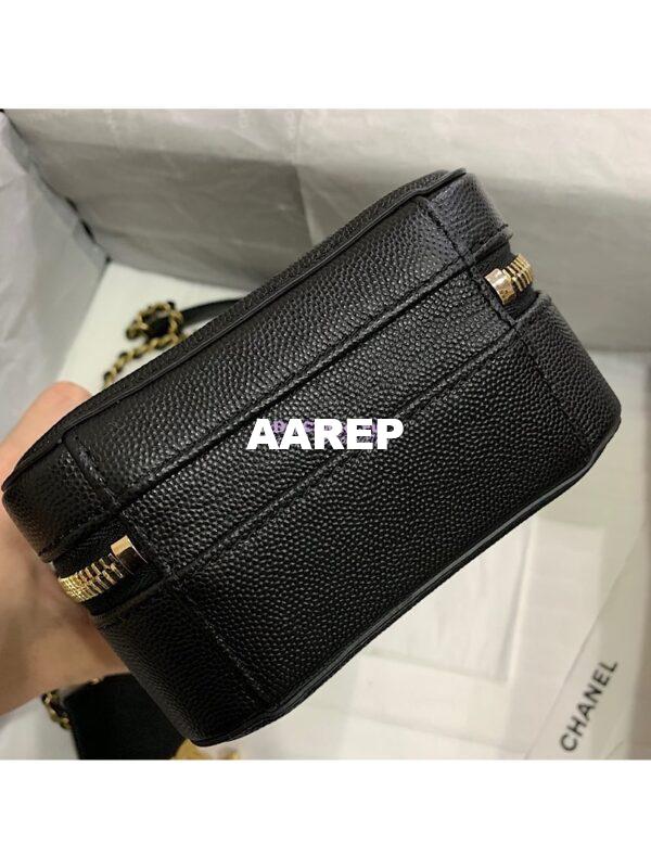 Replica Chanel North South CC Filigree Vanity Case AS0988 Black 10