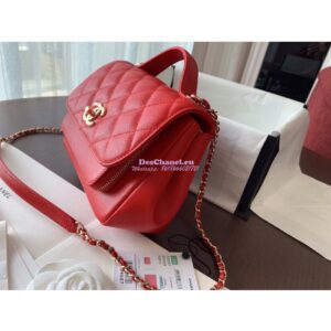 Replica Chanel Business Affinity Small Flap Bag with Top Handle A93749 Red 2