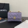 Replica Chanel 22 Backpack in Shiny Calfskin AS3313 Black white