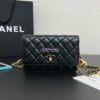 Replica Chanel Wallet On Chain Shiny Lambskinwith Enamel CC AP3938 White (Limited Edition)