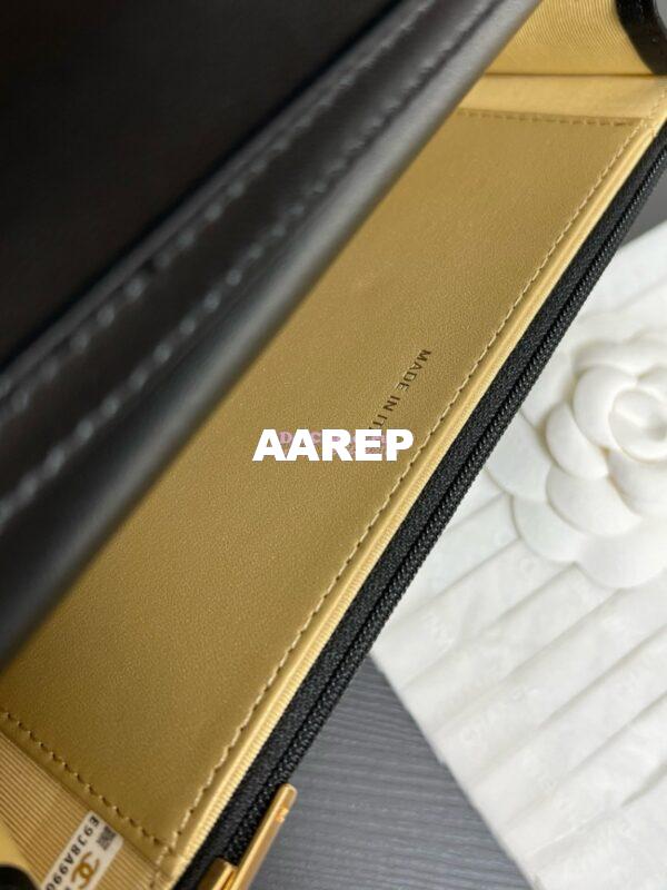 Replica Chanel Wallet On Chain Shiny Lambskinwith Enamel CC AP3938 Black (Limited Edition) 11