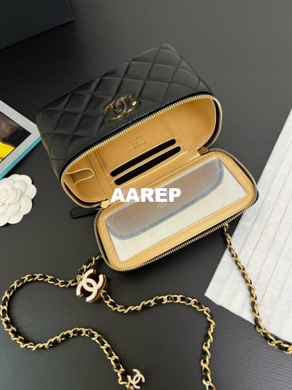 Replica Chanel Clutch with Chain Shiny Lambskin AP3940 Black  (limited edition) 8