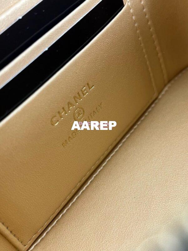 Replica Chanel Clutch with Chain Shiny Lambskin AP3940 Black  (limited edition) 9