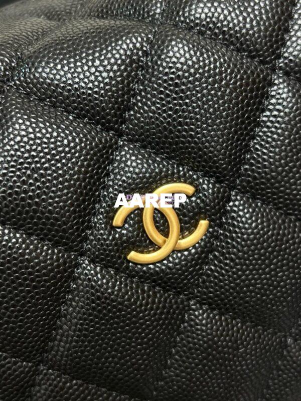 Replica Chanel Clutch with Chain Grained Shiny Calfskin AP4066 Black 4