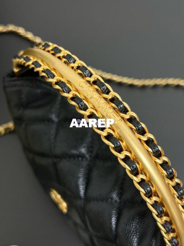 Replica Chanel Clutch with Chain Grained Shiny Calfskin AP4066 Black 6