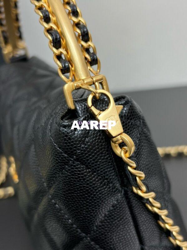 Replica Chanel Clutch with Chain Grained Shiny Calfskin AP4066 Black 7