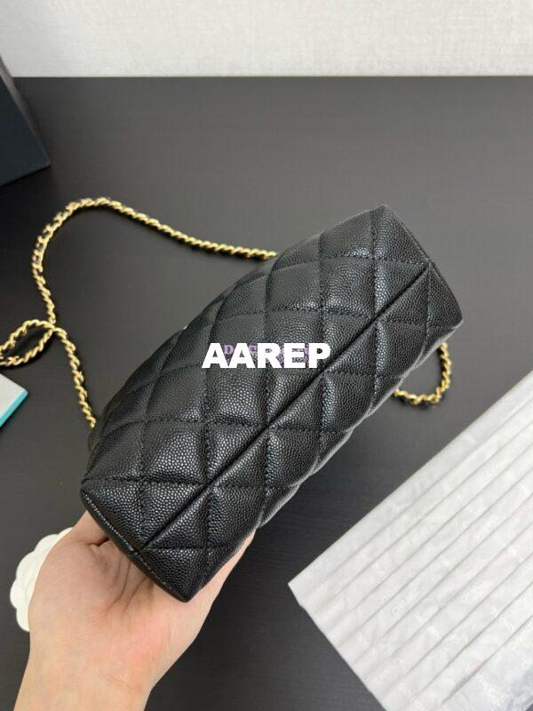 Replica Chanel Clutch with Chain Grained Shiny Calfskin AP4066 Black 11