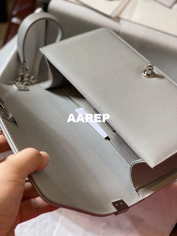 Replica Chanel Le boy Tiny Grainy Caviar Bag Grey A67086 9