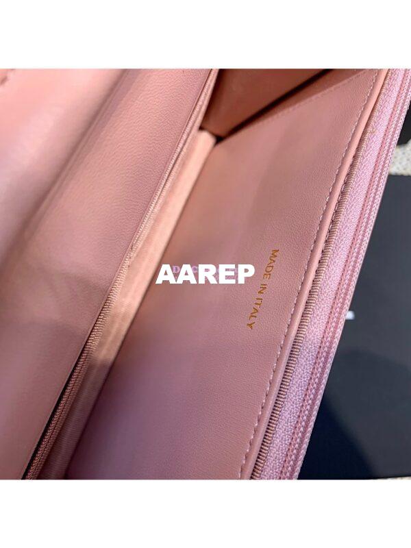 Replica Chanel CC Classic Lambskin Wallet On Chain WOC Pink Bag 6