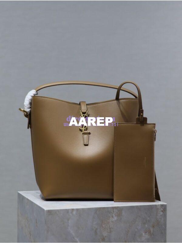 Replica YSL Saint Laurent Le 37 in Shiny Leather 7428282 Fox 3