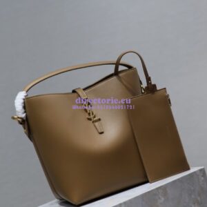 Replica YSL Saint Laurent Le 37 in Shiny Leather 7428282 Fox 2