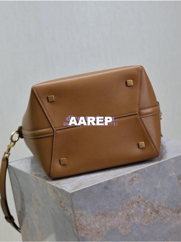 Replica YSL Saint Laurent Le 37 in Shiny Leather 7428282 Dark Cork 14