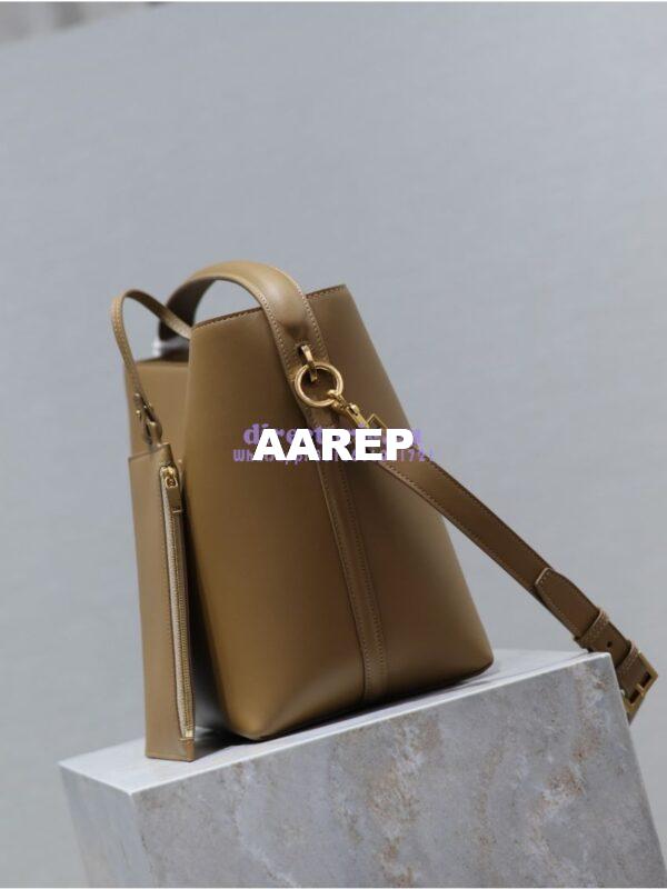 Replica YSL Saint Laurent Le 37 in Shiny Leather 7428282 Fox 7