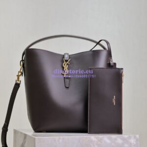 Replica YSL Saint Laurent Le 37 in Shiny Leather 7428282 Arabica
