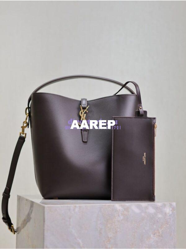 Replica YSL Saint Laurent Le 37 in Shiny Leather 7428282 Arabica
