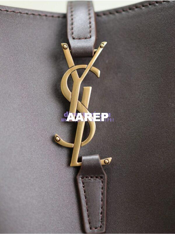 Replica YSL Saint Laurent Le 37 in Shiny Leather 7428282 Arabica 9