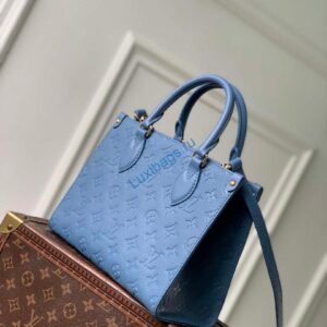 Louis Vuitton LV M28181 OnTheGo PM Bag Blue Jean