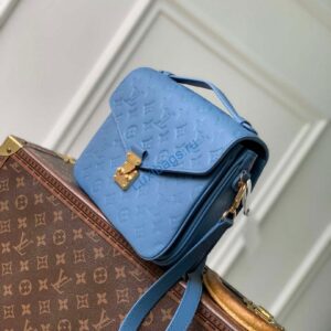 Louis Vuitton LV M27357 Pochette Métis Bag Blue Jean