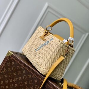 LV M24976 Louis Vuitton Capucines BB Golden Yellow