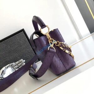 LV M87312 Louis Vuitton Ostrich Capucines Mini Purple
