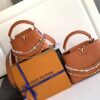 LV M87312 Louis Vuitton Ostrich Capucines Mini Brown